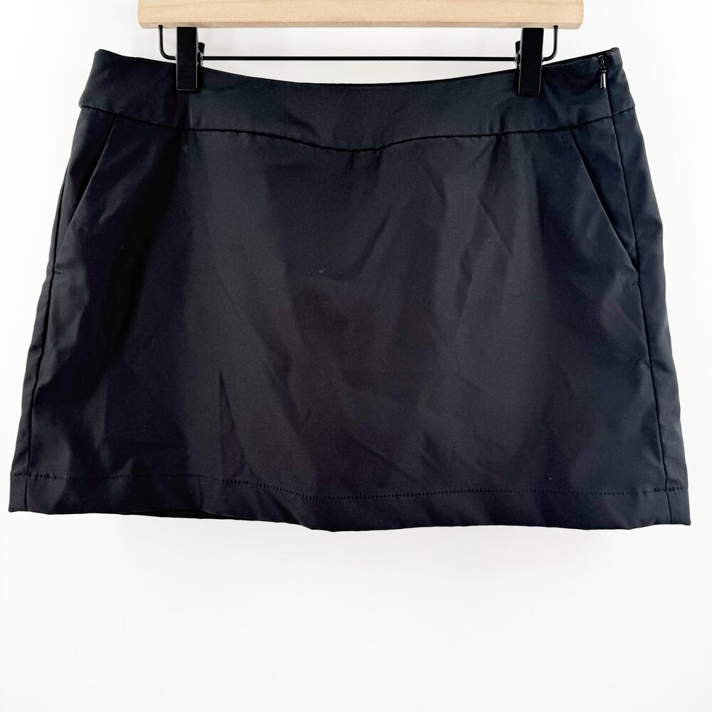 Nike Golf Skort Size 10 Black Dri-Fit Women’s Skirt with Shorts Lining Athletic - Picture 1 of 15
